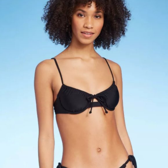 black underwire bikini top